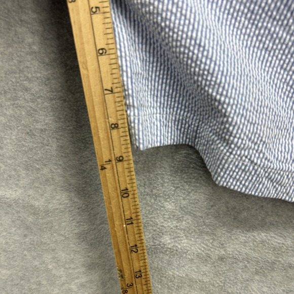 Vineyard Vines Club Shorts Mens 32 Blue Hickory Stripe Conductor Seersucker - Picture 6 of 7